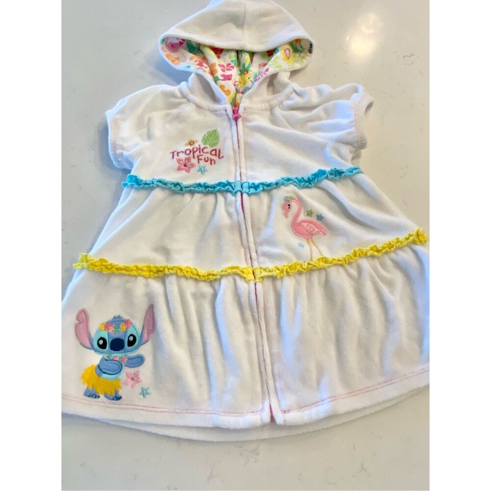 Girls Disney Store Lilo & Stitch Tropical Fun Swim Cover Up for Baby Sz 18-24 Mo